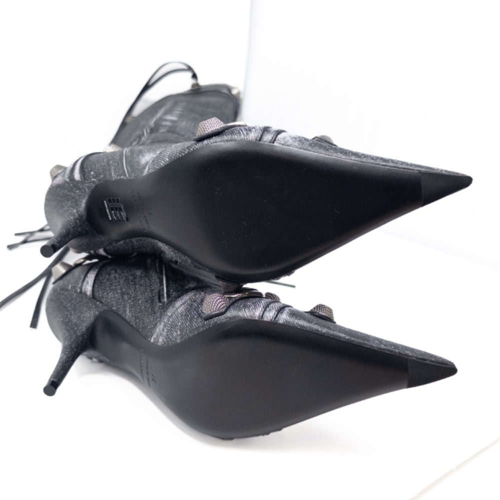 Balenciaga Cagole Denim Black 90mm Size EU 38C US 8 - Picture 10 of 13